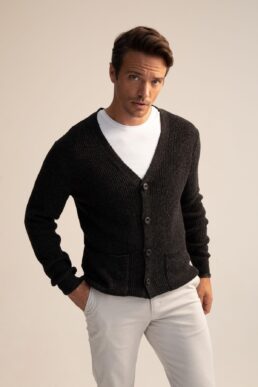 خرید مستقیم از ترکیه و ترندیول ژاکت کشی مردانه دفاکتو ترکیه Defacto با کد X7963AZ22AU