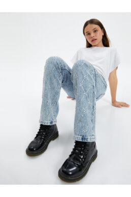 خرید مستقیم از ترکیه و ترندیول شلوار جین دخترانه برند کوتون Koton با کد 4WKG40025AD