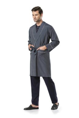 خرید مستقیم از ترکیه و ترندیول ست پیژامه و لباس خواب مردانه برند  پیرکاردین با کد PIERRECARDIN-5560