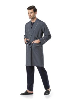 خرید مستقیم از ترکیه و ترندیول ست پیژامه و لباس خواب مردانه برند  پیرکاردین با کد PC.5560.SET-L