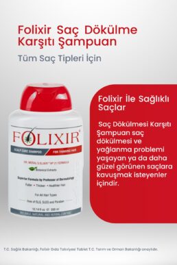 خرید مستقیم از ترکیه و ترندیول شامپو زنانه برند  Folixir با کد 8697451620219