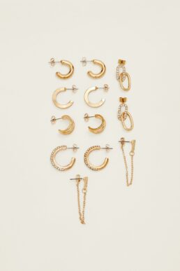 خرید مستقیم از ترکیه و ترندیول گوشواره جواهرات زنانه برند استرادیواریوس Stradivarius با کد 22405