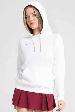 خرید مستقیم از ترکیه و ترندیول سویشرت زنانه برند نایک Nike با کد NK6957-101BEYAZ