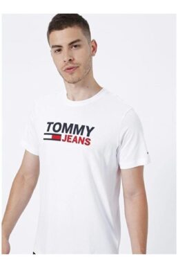 خرید مستقیم از ترکیه و ترندیول تیشرت مردانه برند تامی هیلفیگر Tommy Hilfiger با کد DM0DM15379YBR