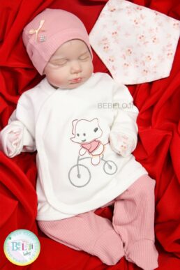 خرید مستقیم از ترکیه و ترندیول لباس خروجی بیمارستان نوزاد دخترانه برند بچه شناسی Bebeloji Baby با کد 1263