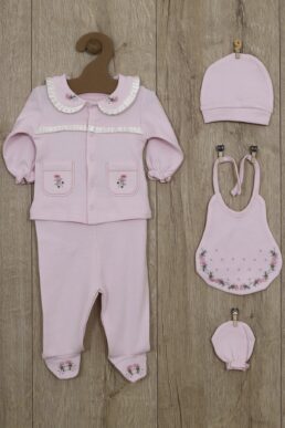 خرید مستقیم از ترکیه و ترندیول لباس خروجی بیمارستان نوزاد دخترانه برند ملک پره Melekpare با کد MLP-211109