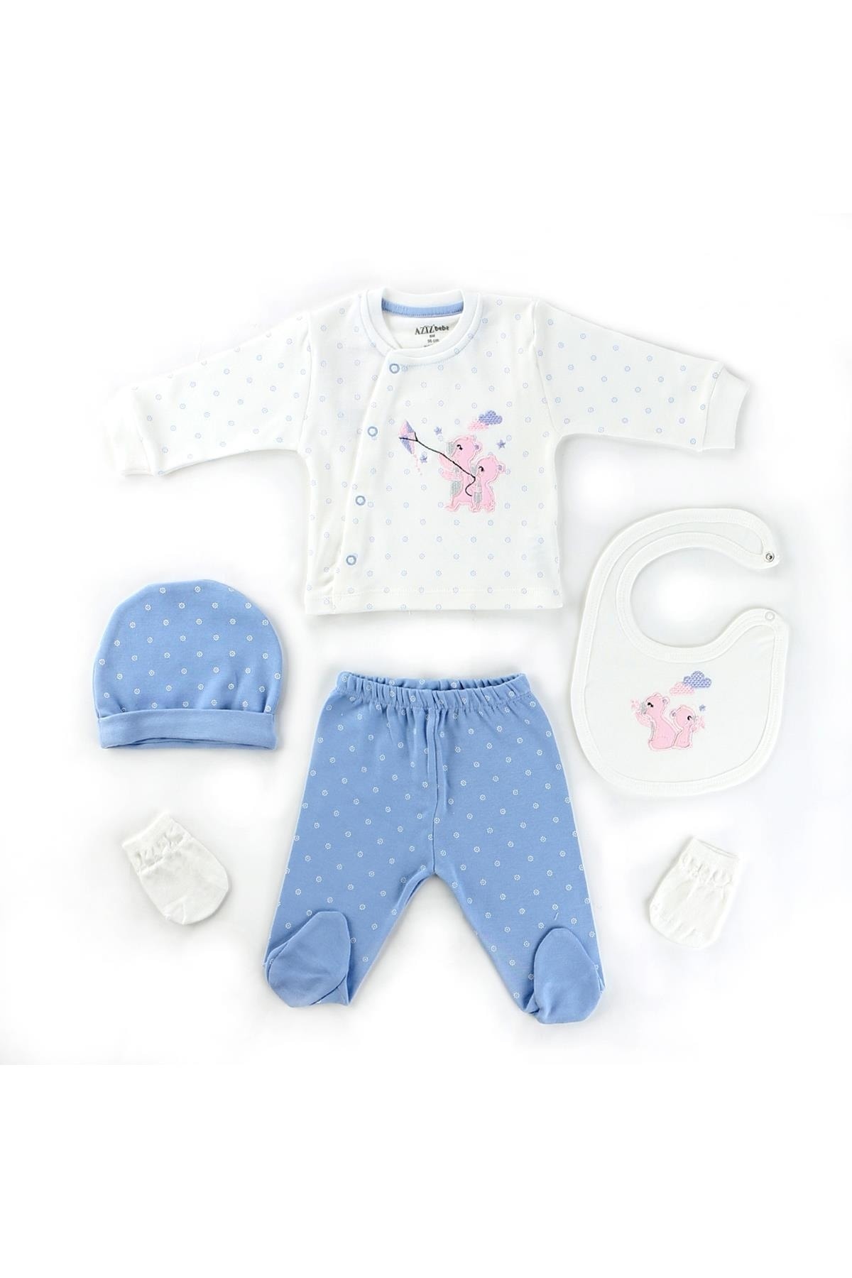 خرید مستقیم از ترکیه و ترندیول لباس خروجی بیمارستان نوزاد پسرانه – دخترانه برند Aziz Bebe با کد AZI005309 خرید مستقیم از ترکیه و ترندیول لباس خروجی بیمارستان نوزاد پسرانه – دخترانه برند Aziz Bebe با کد AZI005309