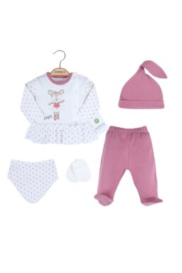 خرید مستقیم از ترکیه و ترندیول لباس خروجی بیمارستان نوزاد دخترانه برند  DIDuStore با کد 42064