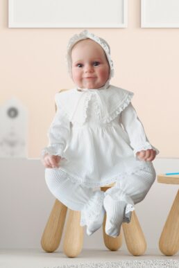 خرید مستقیم از ترکیه و ترندیول لباس خروجی بیمارستان نوزاد دخترانه برند مینی ترندی Minytrendy با کد MTMN1428