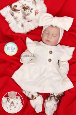 خرید مستقیم از ترکیه و ترندیول لباس خروجی بیمارستان نوزاد دخترانه برند بچه شناسی Bebeloji Baby با کد 247