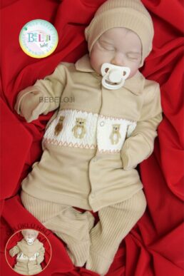 خرید مستقیم از ترکیه و ترندیول لباس خروجی بیمارستان نوزاد پسرانه برند بچه شناسی Bebeloji Baby با کد 1251