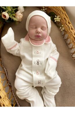 خرید مستقیم از ترکیه و ترندیول لباس خروجی بیمارستان نوزاد دخترانه برند مامان میل بیبی Mama Miel Baby با کد MMBEKTV270103