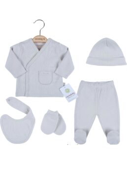 خرید مستقیم از ترکیه و ترندیول لباس خروجی بیمارستان نوزاد پسرانه برند  Babydonat با کد P945S3389