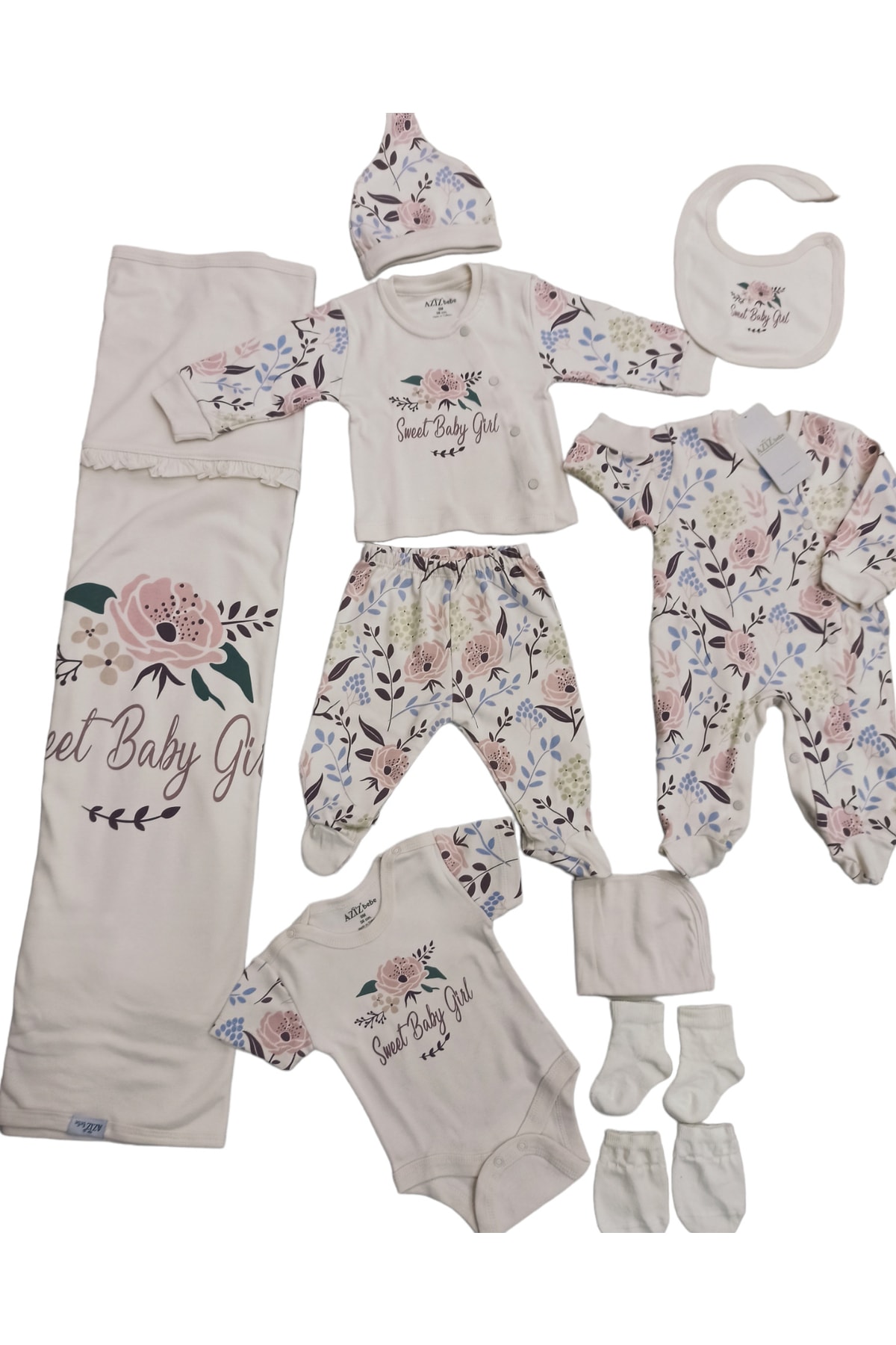 خرید مستقیم از ترکیه و ترندیول لباس خروجی بیمارستان نوزاد دخترانه برند Aziz Bebe با کد 10271 خرید مستقیم از ترکیه و ترندیول لباس خروجی بیمارستان نوزاد دخترانه برند Aziz Bebe با کد 10271