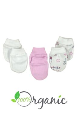 خرید مستقیم از ترکیه و ترندیول دستکش نوزاد دخترانه برند  Miniel با کد MNL0EL04