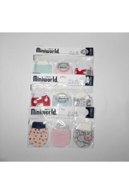 خرید مستقیم از ترکیه و ترندیول دستکش نوزاد دخترانه برند  Miniworld با کد BB307507