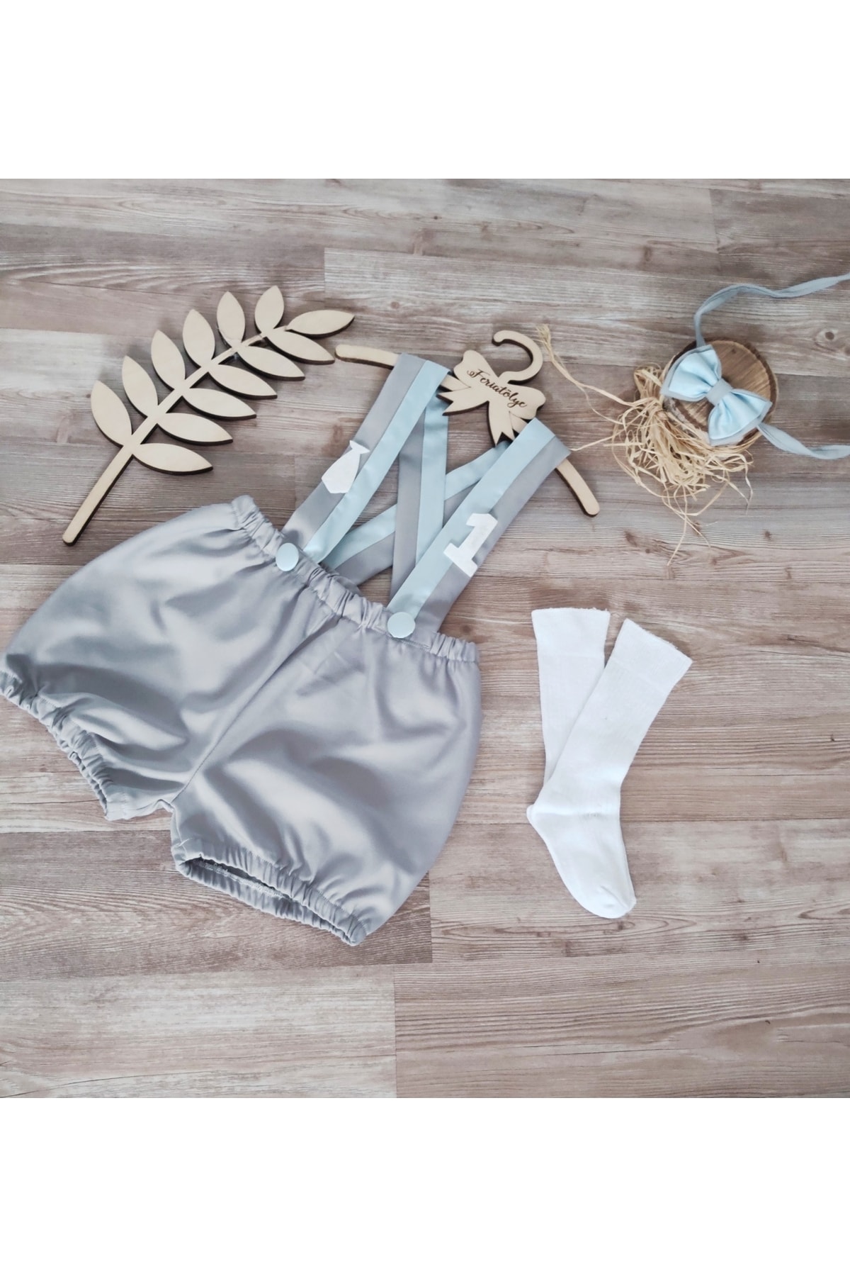 خرید مستقیم از ترکیه و ترندیول رامپر و سرهمی نوزاد پسرانه برند  Feriatolye با کد 7p