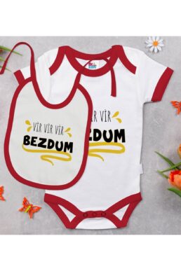 خرید مستقیم از ترکیه و ترندیول بادی نوزاد زیردکمه دار پسرانه – دخترانه برند  Bitmeyen Kartuş با کد Bitmeyen126020