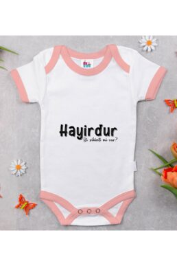 خرید مستقیم از ترکیه و ترندیول بادی نوزاد زیردکمه دار پسرانه – دخترانه برند  Bitmeyen Kartuş با کد Bitmeyen124341