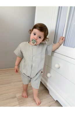 خرید مستقیم از ترکیه و ترندیول بادی نوزاد زیردکمه دار پسرانه – دخترانه برند  Babys Field با کد TYC00826171832