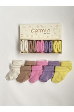 خرید مستقیم از ترکیه و ترندیول جوراب نوزاد دخترانه برند  KARAMİLA با کد KML-500