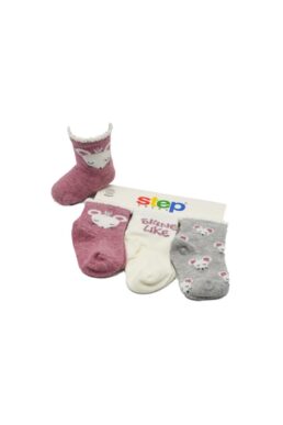 خرید مستقیم از ترکیه و ترندیول جوراب نوزاد دخترانه برند  Step با کد IB49027