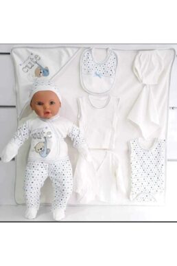 خرید مستقیم از ترکیه و ترندیول لباس خروجی بیمارستان نوزاد پسرانه برند  bombino با کد cute11mavi