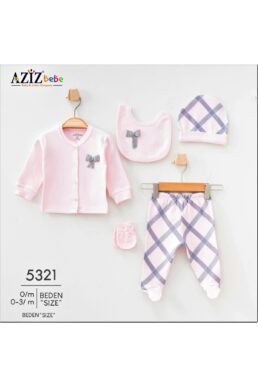 خرید مستقیم از ترکیه و ترندیول لباس خروجی بیمارستان نوزاد دخترانه برند  Aziz Bebe با کد AZİZ BEBE-5321