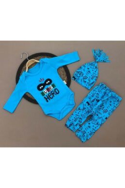 خرید مستقیم از ترکیه و ترندیول ست نوزادی پسرانه برند  Mnk Baby&Kids با کد MNK0373