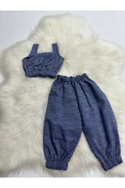 خرید مستقیم از ترکیه و ترندیول ست نوزادی دخترانه برند مد لینا Moda Lina با کد Kot Crop Pantolon