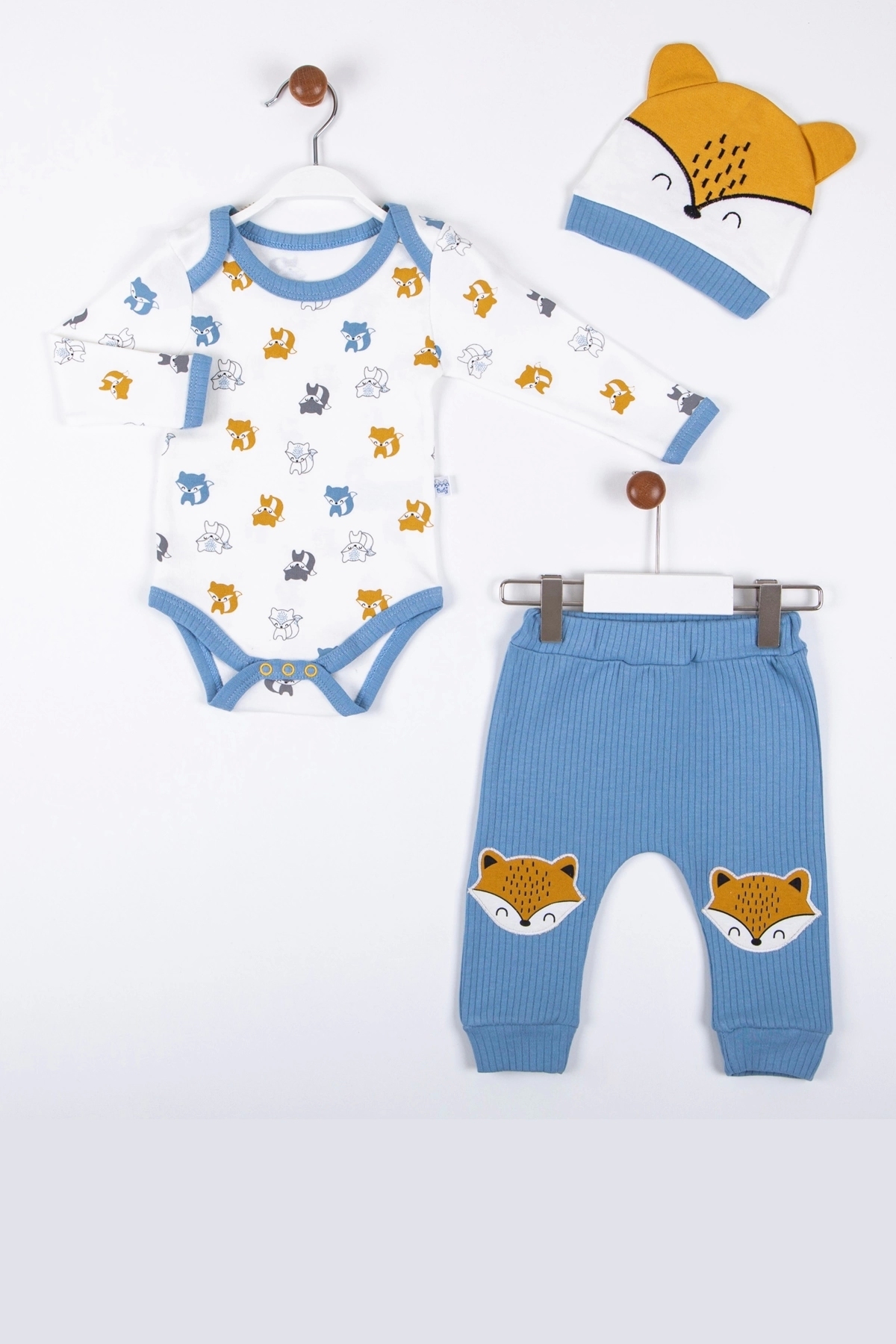 خرید مستقیم از ترکیه و ترندیول ست نوزادی پسرانه برند  Babydonat با کد P767S7324