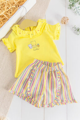 خرید مستقیم از ترکیه و ترندیول ست نوزادی دخترانه برند  Babymod با کد Babymod-DM1B655502