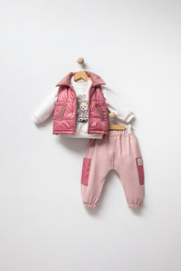 خرید مستقیم از ترکیه و ترندیول ست نوزادی دخترانه برند  Jikko Baby با کد 8090