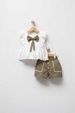 خرید مستقیم از ترکیه و ترندیول ست نوزادی دخترانه برند  Jikko Baby با کد 3503