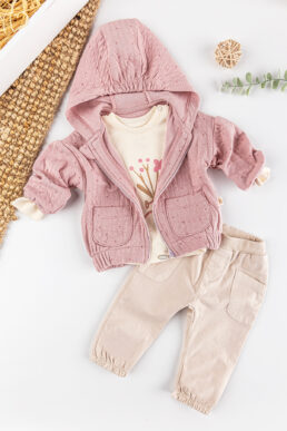 خرید مستقیم از ترکیه و ترندیول ست نوزادی دخترانه برند  Babymod با کد Babymod-DM1B83051209