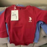 بادی نوزاد زیردکمه دار دخترانه برند رولی پولی U.S. Polo Assn. اصل USB938-B photo review