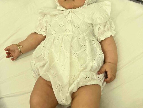 لباس خروجی بیمارستان نوزاد دخترانه برند مینی ترندی Minytrendy اصل MT0249 photo review