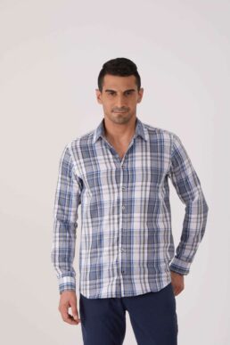 خرید مستقیم از ترکیه و ترندیول پیراهن مردانه برند دافی Dufy با کد DU1222013007