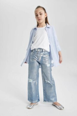 خرید مستقیم از ترکیه و ترندیول شلوار جین دخترانه برند دفاکتو Defacto با کد C1989A824SP