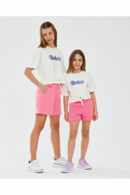 خرید مستقیم از ترکیه و ترندیول تیشرت دخترانه برند اسکیچرز Skechers با کد SK241045-102