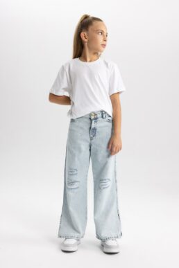 خرید مستقیم از ترکیه و ترندیول شلوار جین دخترانه برند دفاکتو Defacto با کد TYC4GM8NWN169326438265109