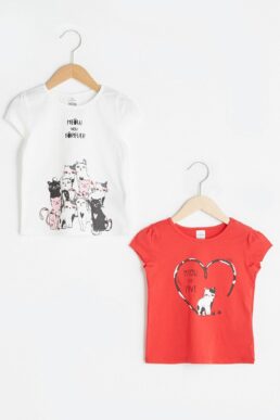 خرید مستقیم از ترکیه و ترندیول تیشرت دخترانه برند السی وایکیکی LC Waikiki با کد S1DB41Z1