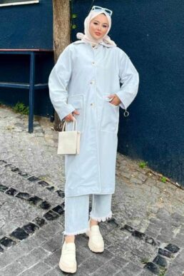 خرید مستقیم از ترکیه و ترندیول ترنچ کت زنانه برند نوا استایل Neva Style با کد NK-9206