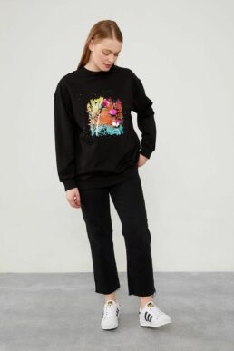 خرید مستقیم از ترکیه و ترندیول سویشرت زنانه برند لویدور Levidor با کد 270107