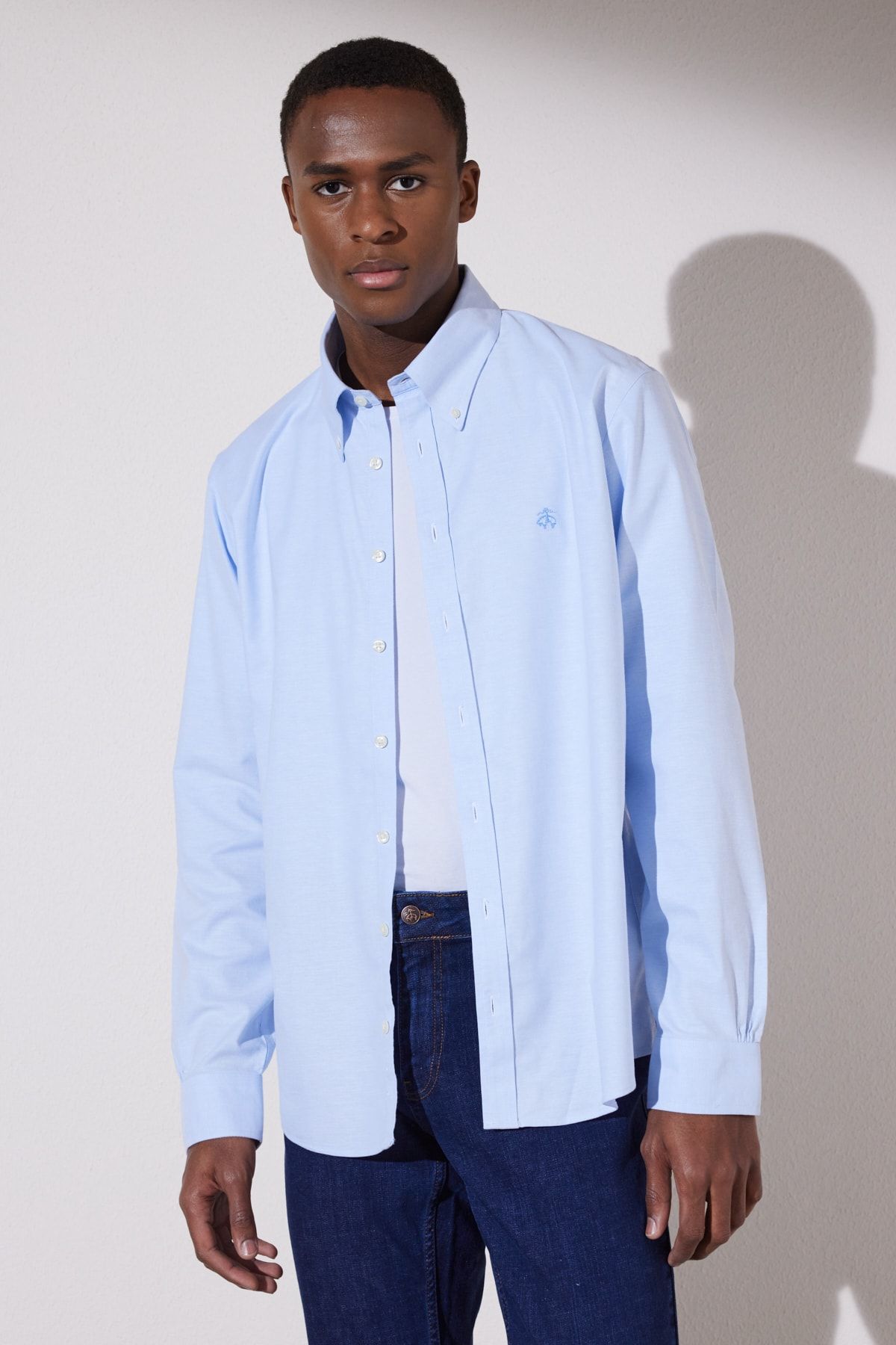 خرید مستقیم از ترکیه و ترندیول پیراهن مردانه برند بروکس برادرز BROOKS BROTHERS با کد BBSP23MSH059