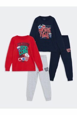 خرید مستقیم از ترکیه و ترندیول ست بالا و پایین پسرانه برند السی وایکیکی LC Waikiki با کد W4BB02Z4 - HNK